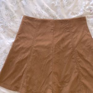 Faux suede skirt